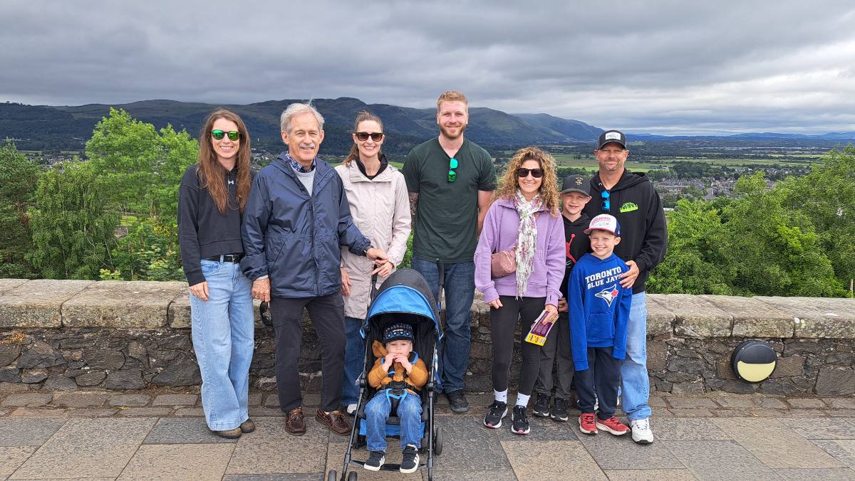 Wayne Redekop with family